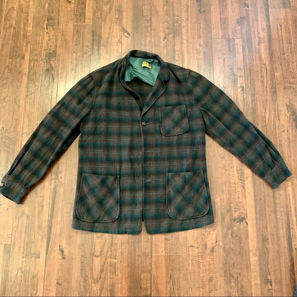 Vintage Pendleton Mens 200% Virgin Wool Jacket SZ- M - Picture 9 of 11
